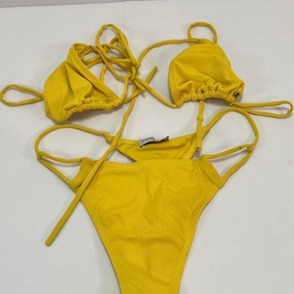 Iconic Swim Size Small Bikini Set